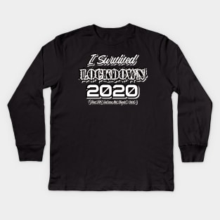 Survived Lockdown 2020 Kids Long Sleeve T-Shirt